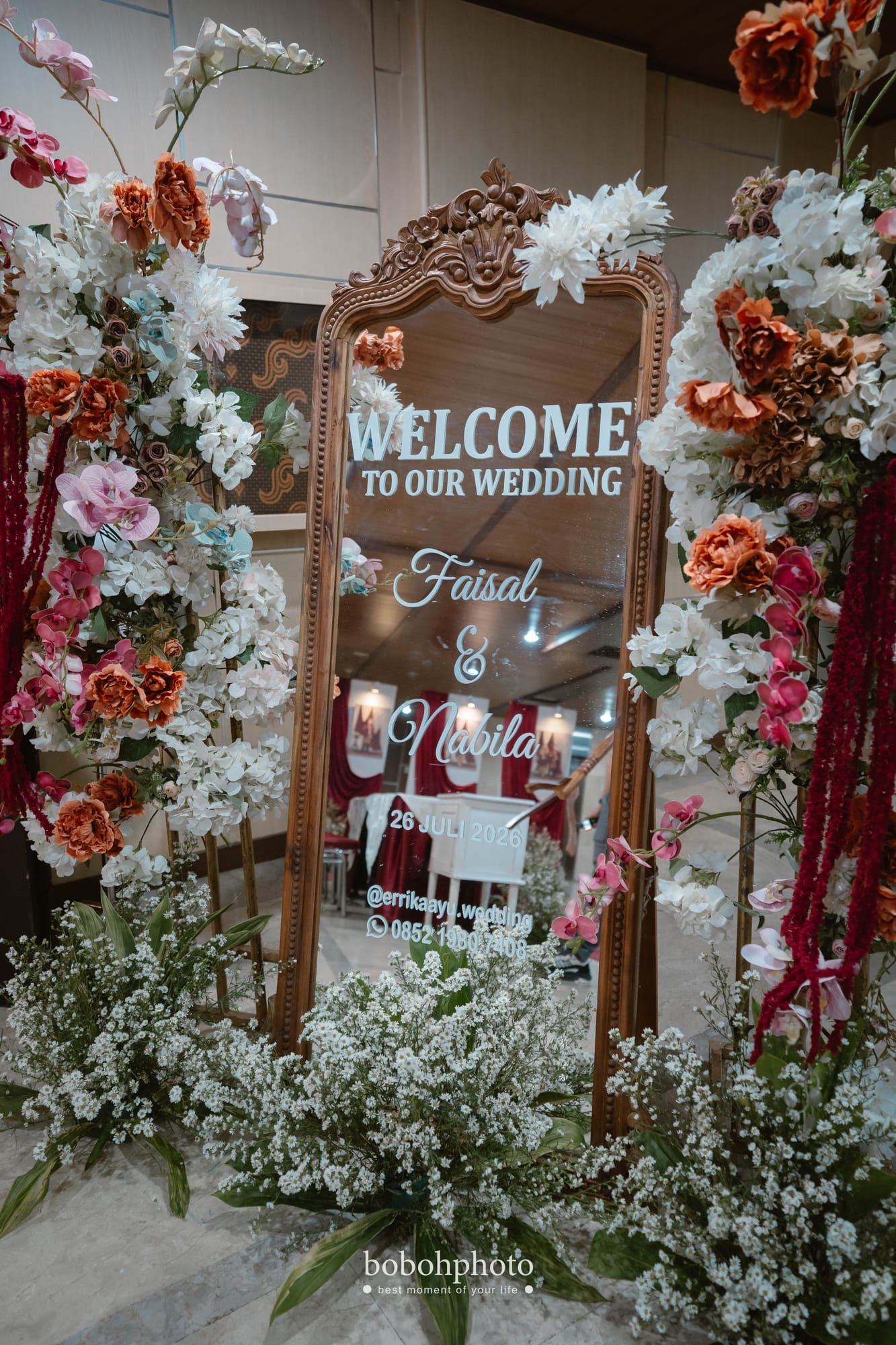 Nabila & Faisal: papan selamat datang