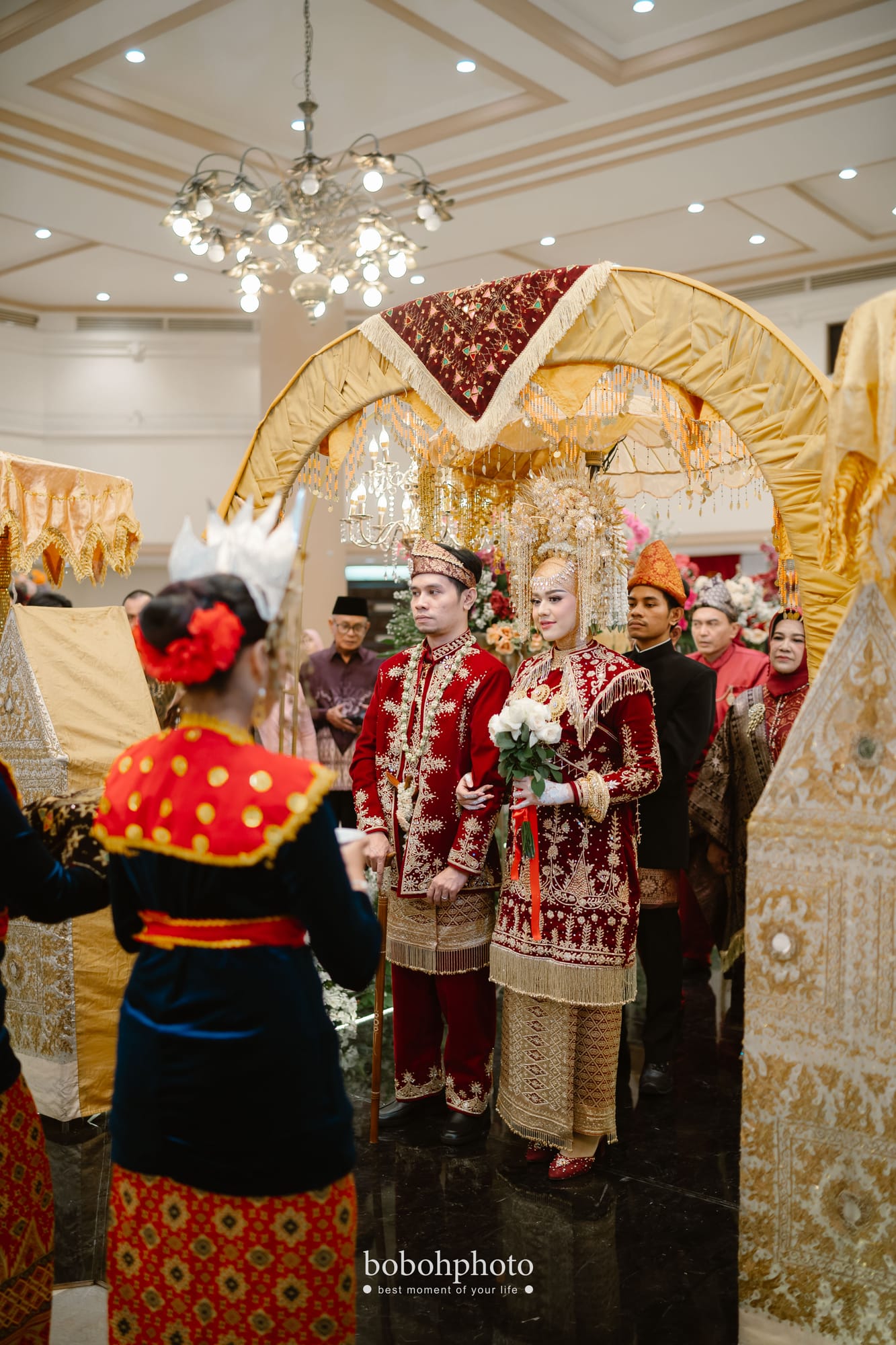 Nabila & Faisal: tari pasambahan menyambut pengantin